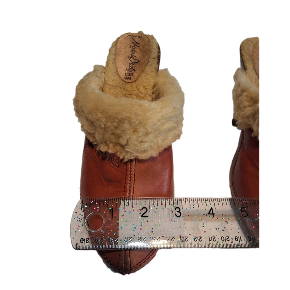 Lucca Fur Lined Wedge Sandals - Picture 7 of 12